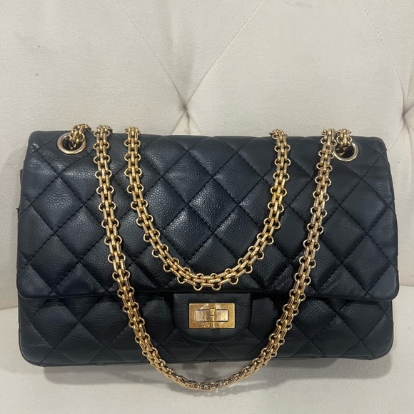 CHANEL Handbags - Chanel Double Flap Calfskin Reissue 2.55 Medium Bag